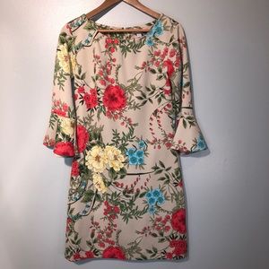 NY&Co Floral Mini with Bell Sleeves